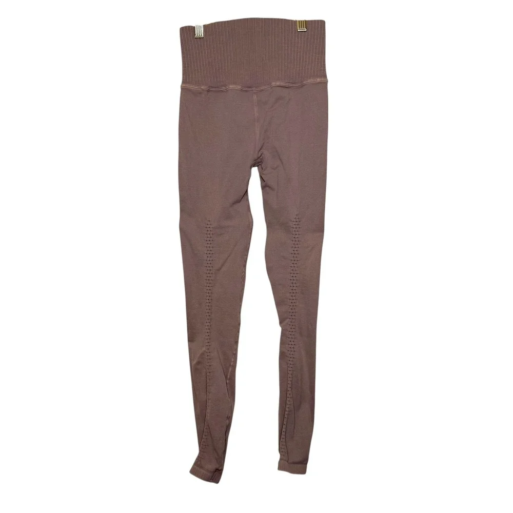 Free People Movement Seamless Ribbed‎ Leggings XS/S Mauve Athleisure Yoga Pants